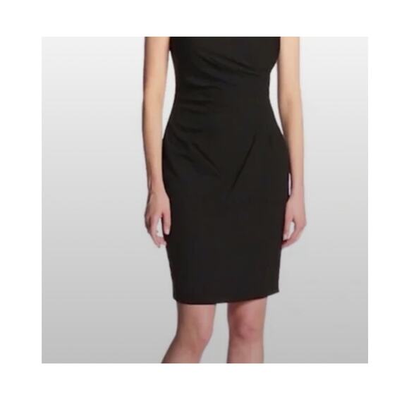 Calvin Klein Petite Cap Sleeve Side Ruched Sheath Dress - Picture 7 of 15